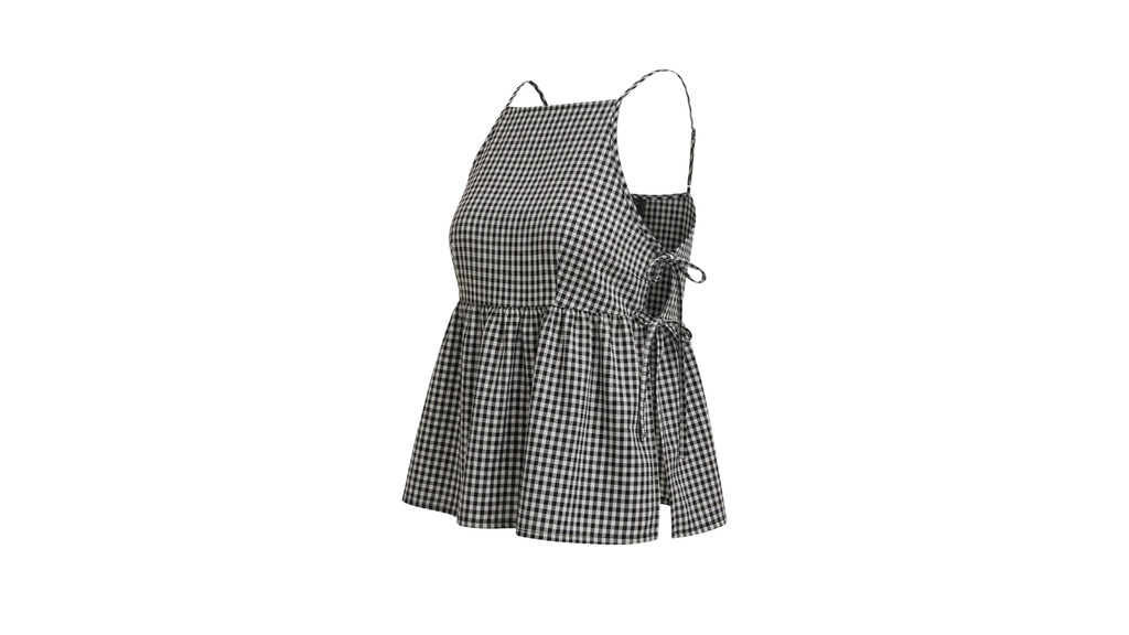 Gingham black