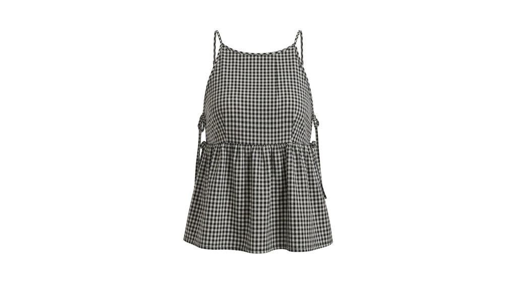 Gingham black
