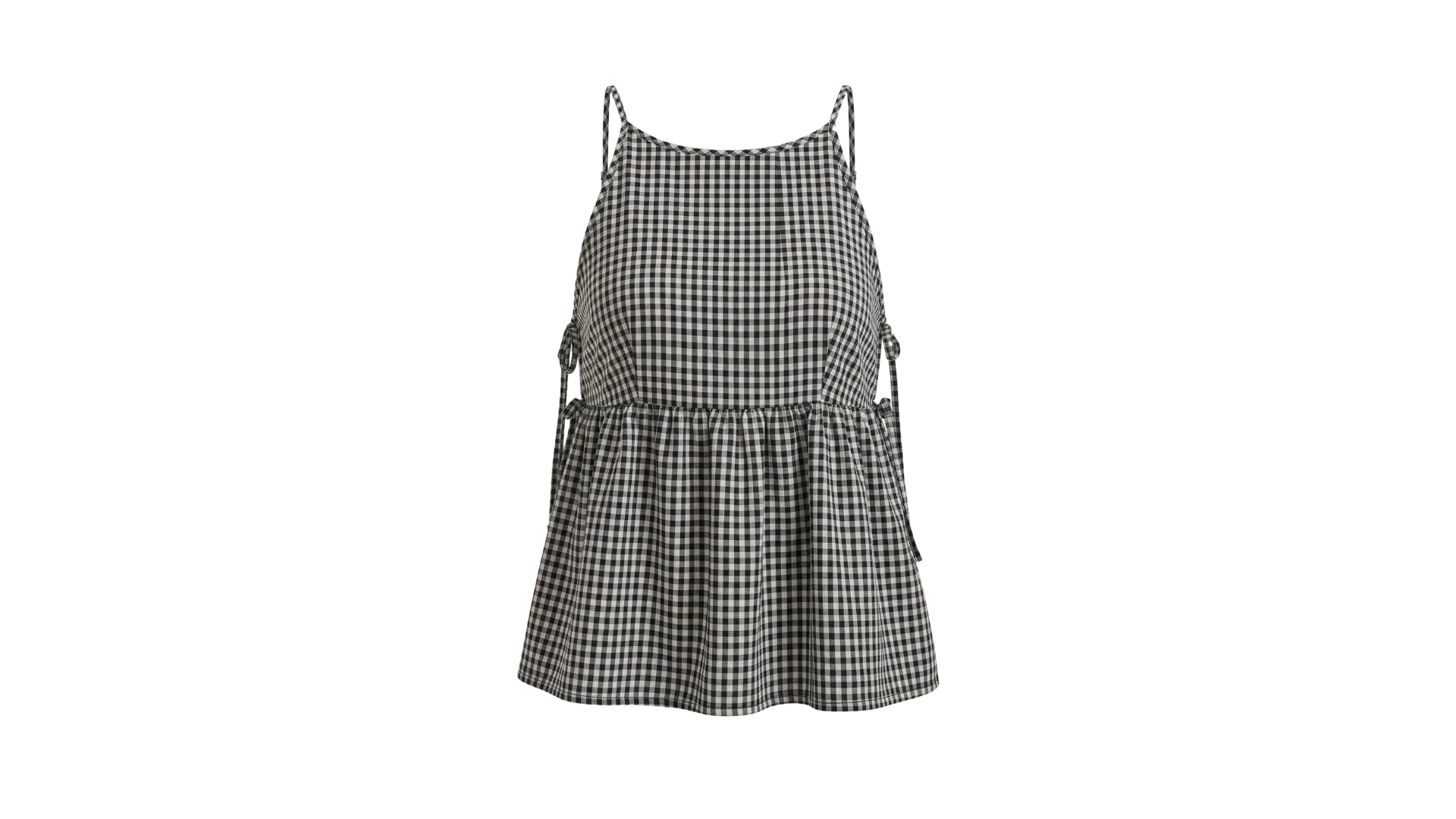 Gingham black